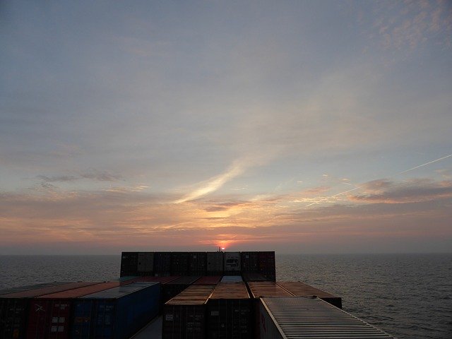 Free download Ship Container Sea -  free photo or picture to be edited with GIMP online image editor