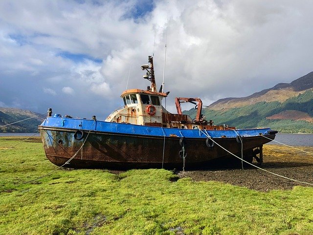 Free download Ship Landscape Wreck -  free photo or picture to be edited with GIMP online image editor