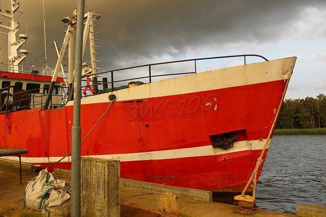 Free download Ship Red Water -  free photo or picture to be edited with GIMP online image editor