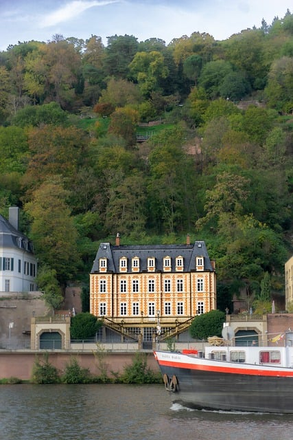 Bezpłatne pobieranie statku willa Heidelberg Neckar Hill bezpłatne zdjęcie do edycji za pomocą bezpłatnego edytora obrazów online GIMP