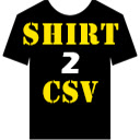Shirt2CSV Export Merch By Amazon Listings  screen for extension Chrome web store in OffiDocs Chromium