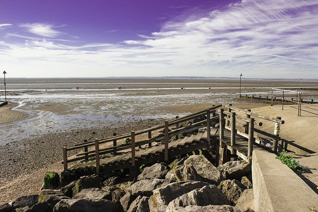 Téléchargement gratuit du modèle photo gratuit Shoeburyness Low Tide Sea à éditer avec l'éditeur d'images en ligne GIMP