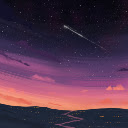Shooting stars  screen for extension Chrome web store in OffiDocs Chromium