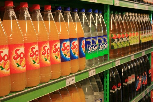 Free download Shop Shelf Soft Drinks -  free photo or picture to be edited with GIMP online image editor