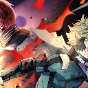 Shoto Todoroki Izuku Midoriya My Hero Academia Anime Theme  screen for extension Chrome web store in OffiDocs Chromium