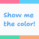 Show Me The Color  screen for extension Chrome web store in OffiDocs Chromium