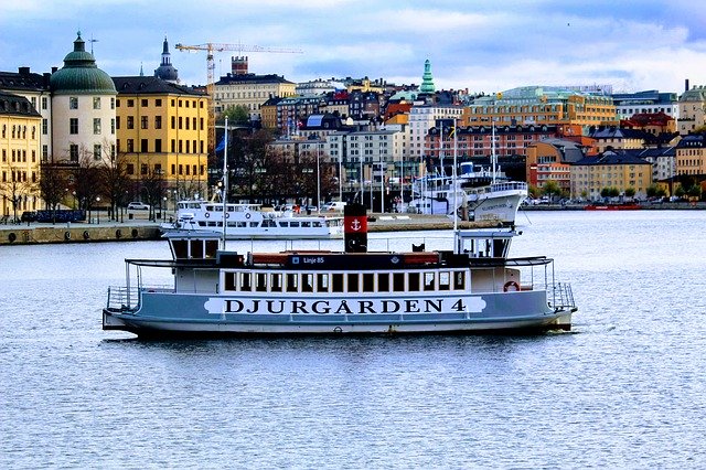 Free download Shuttle Boat Stockholm Line -  free photo or picture to be edited with GIMP online image editor