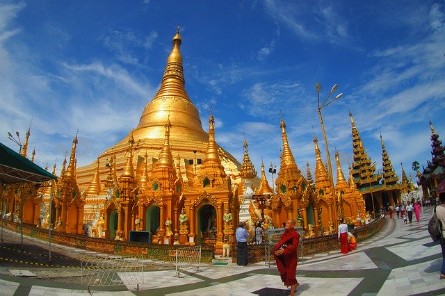 Free download Shwedagon Pagoda Asia Rangoon -  free free photo or picture to be edited with GIMP online image editor