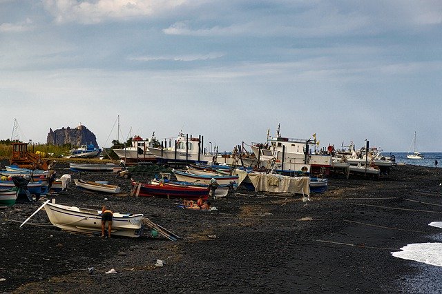 Kostenloser Download Sizilien Stromboli Island - kostenloses Foto oder Bild zur Bearbeitung mit GIMP Online-Bildbearbeitung