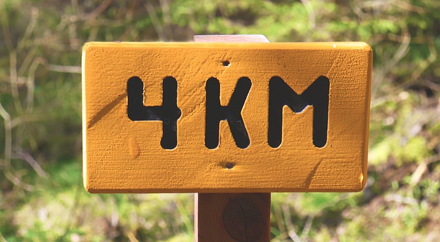 Free download sign km 4 orange signpost outdoor free picture to be edited with GIMP free online image editor