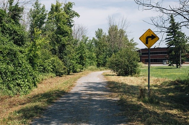 Free download Sign Path Right Turn -  free photo or picture to be edited with GIMP online image editor
