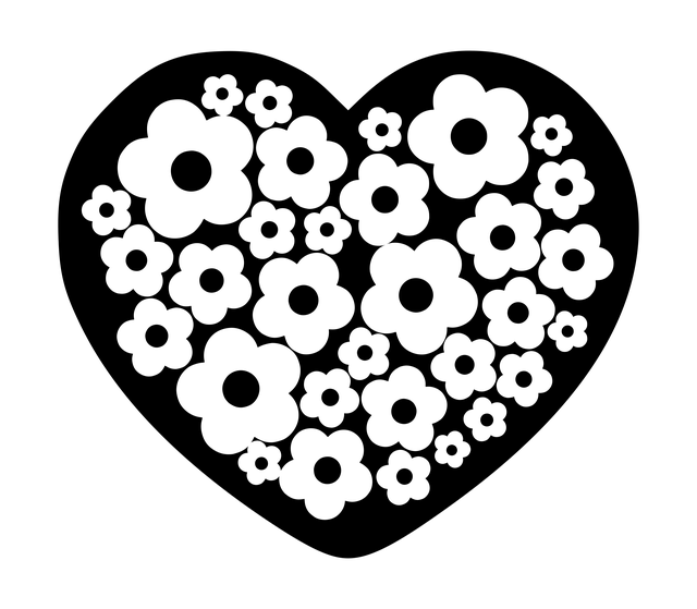 Free download Silhouette Black Heart -  free illustration to be edited with GIMP free online image editor