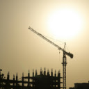 Silhouette of a Tower Crane at Sunset  screen for extension Chrome web store in OffiDocs Chromium