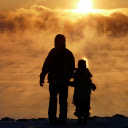 Silhouette Photography of Two Person during Sunset  screen for extension Chrome web store in OffiDocs Chromium