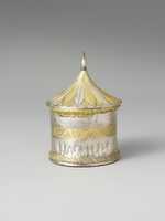 Free download Silver and gilt pyxis (box with lid) free photo or picture to be edited with GIMP online image editor