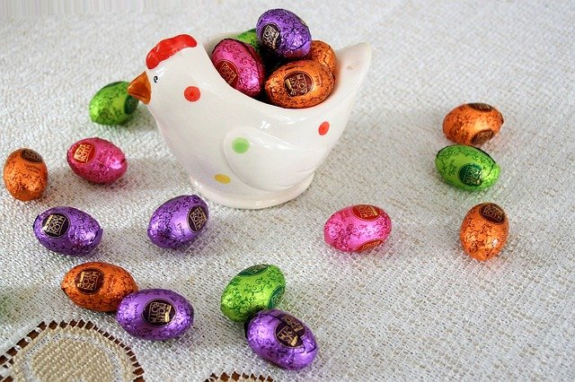 دانلود رایگان شکلات های نقره ای تخم مرغ کالری عکس رایگان برای ویرایش با ویرایشگر تصویر آنلاین رایگان GIMP