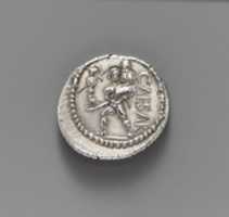 Free download Silver denarius of Julius Caesar free photo or picture to be edited with GIMP online image editor