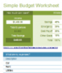 Free download Simple Budget DOC, XLS or PPT template free to be edited with LibreOffice online or OpenOffice Desktop online