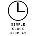 Simple Clock Display  screen for extension Chrome web store in OffiDocs Chromium