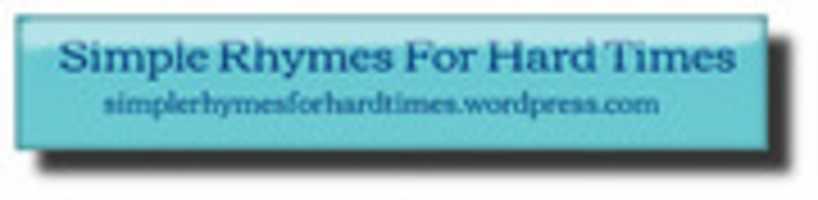 Free download SimpleRhymes4HardTimes blog button free photo or picture to be edited with GIMP online image editor