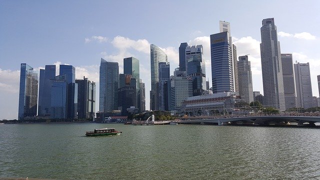 Download grátis Singapore Sunny Sky - foto ou imagem grátis para ser editada com o editor de imagens online GIMP