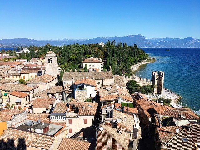 Free download Sirmione Headland Garda Lake -  free photo or picture to be edited with GIMP online image editor