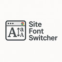 Site Font Switcher  screen for extension Chrome web store in OffiDocs Chromium