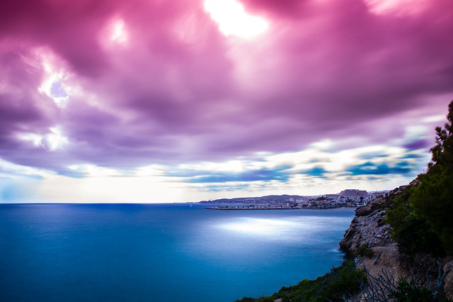Free download sitges landscape sea darling beach free picture to be edited with GIMP free online image editor