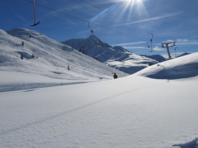 Free download Ski Lift Snow -  free photo or picture to be edited with GIMP online image editor