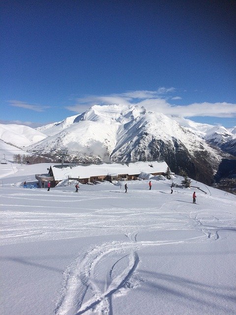 Free download Ski Resort Mountains -  free photo or picture to be edited with GIMP online image editor