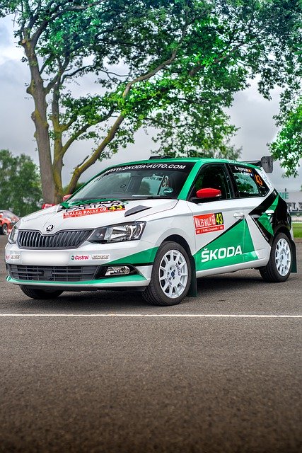 Bezpłatne pobieranie Skoda Fabia Rally Car Hatchback - bezpłatne zdjęcie lub obraz do edycji za pomocą internetowego edytora obrazów GIMP