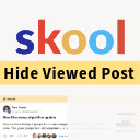 Skool Hide Viewed Post  screen for extension Chrome web store in OffiDocs Chromium