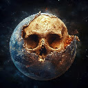 Skull Planet in Space  screen for extension Chrome web store in OffiDocs Chromium