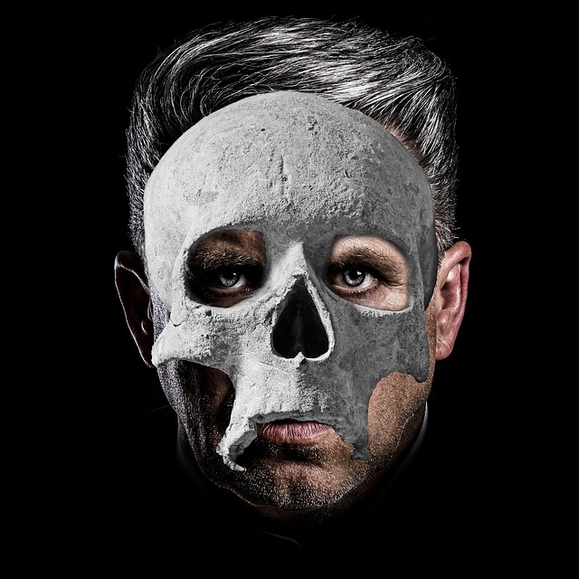 Free download skull portrait mask halloween free picture to be edited with GIMP free online image editor