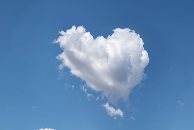 Free download sky clouds heart love air free picture to be edited with GIMP free online image editor