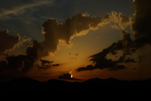 Free download sky clouds sunset outdoors cumulus free picture to be edited with GIMP free online image editor
