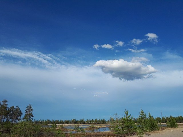 Descărcare gratuită Sky Clouds Tundra - fotografie sau imagini gratuite pentru a fi editate cu editorul de imagini online GIMP