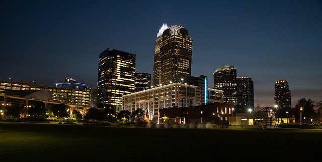 Download grátis do Skyline Charlotte Downtown - foto ou imagem grátis para ser editada com o editor de imagens online GIMP