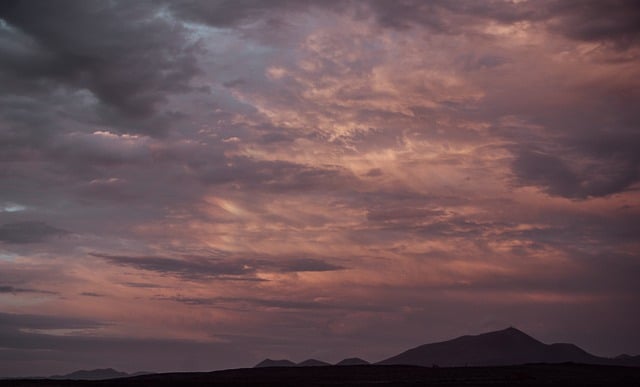 Free download skyline volcano sunset mountain free picture to be edited with GIMP free online image editor