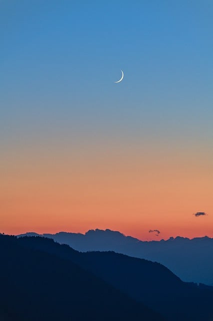 Unduh gratis gambar gratis langit bulan matahari terbenam dolomit untuk diedit dengan editor gambar online gratis GIMP