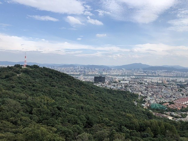 Free download Sky Namsan Seoul -  free photo or picture to be edited with GIMP online image editor