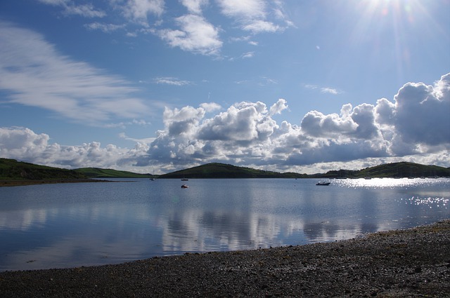 Free download skyscape seascape clouds reflection free picture to be edited with GIMP free online image editor