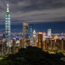 Skyscrapers at night  screen for extension Chrome web store in OffiDocs Chromium