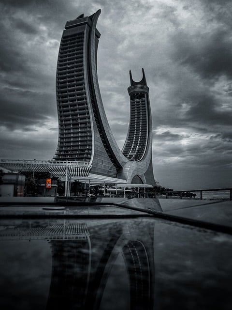 Free download skyscrapers katara tower city free picture to be edited with GIMP free online image editor