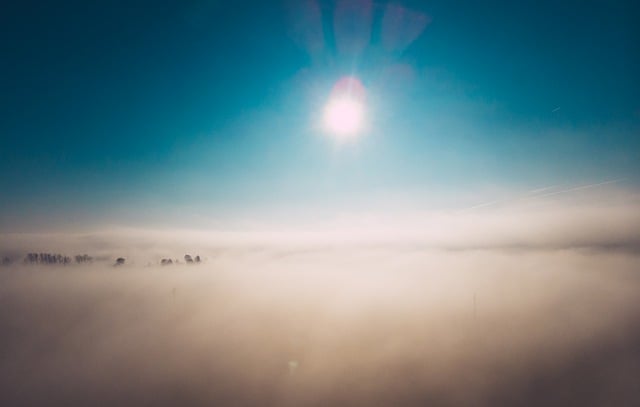 Free download sky sunrise clouds mist fog sun free picture to be edited with GIMP free online image editor