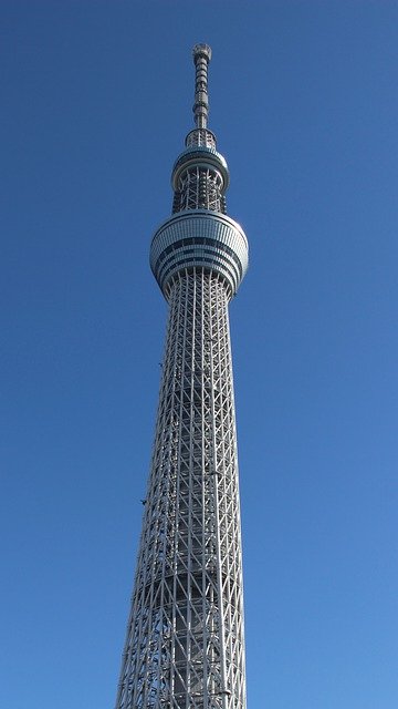 Download gratuito Skytree Tokyo Tower - foto o immagine gratuita da modificare con l'editor di immagini online GIMP