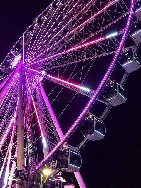 Free download Sky Wheel Ferris Fair -  free photo or picture to be edited with GIMP online image editor