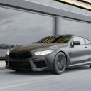 Sleek BMW Car in Motion on Modern Road  screen for extension Chrome web store in OffiDocs Chromium