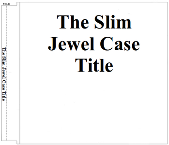 Templat Microsoft Slim CD/DVD Jewel Case Cover Template (Surat) untuk OffiDocs