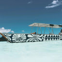 small boat and blue sea  screen for extension Chrome web store in OffiDocs Chromium